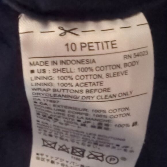 Banana Republic Factory Blue Eyelet Blazer - Picture 7 of 7